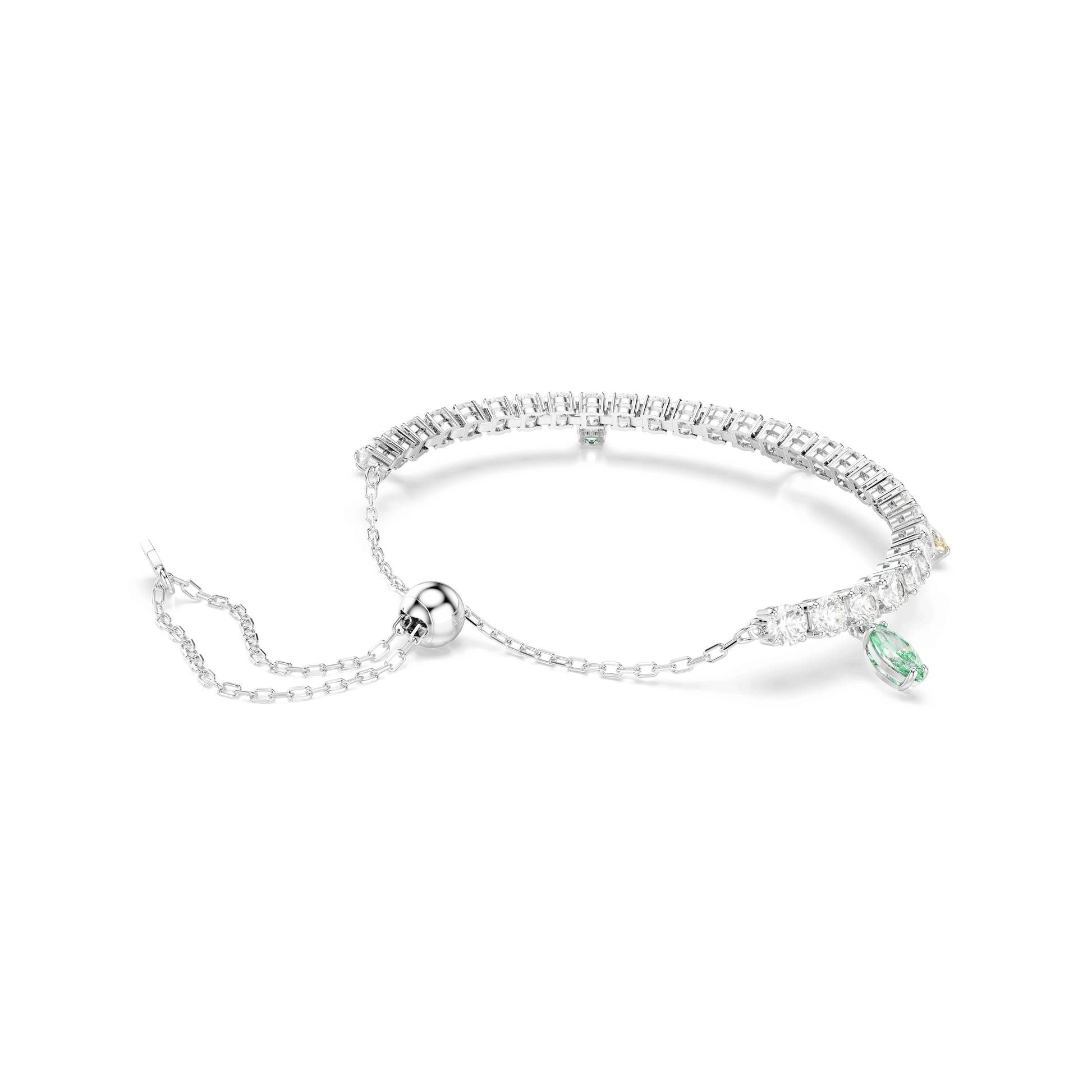 Ariana Grande x Swarovski Tennis bracelet, Mixed cuts, Multicolored, Rhodium plated