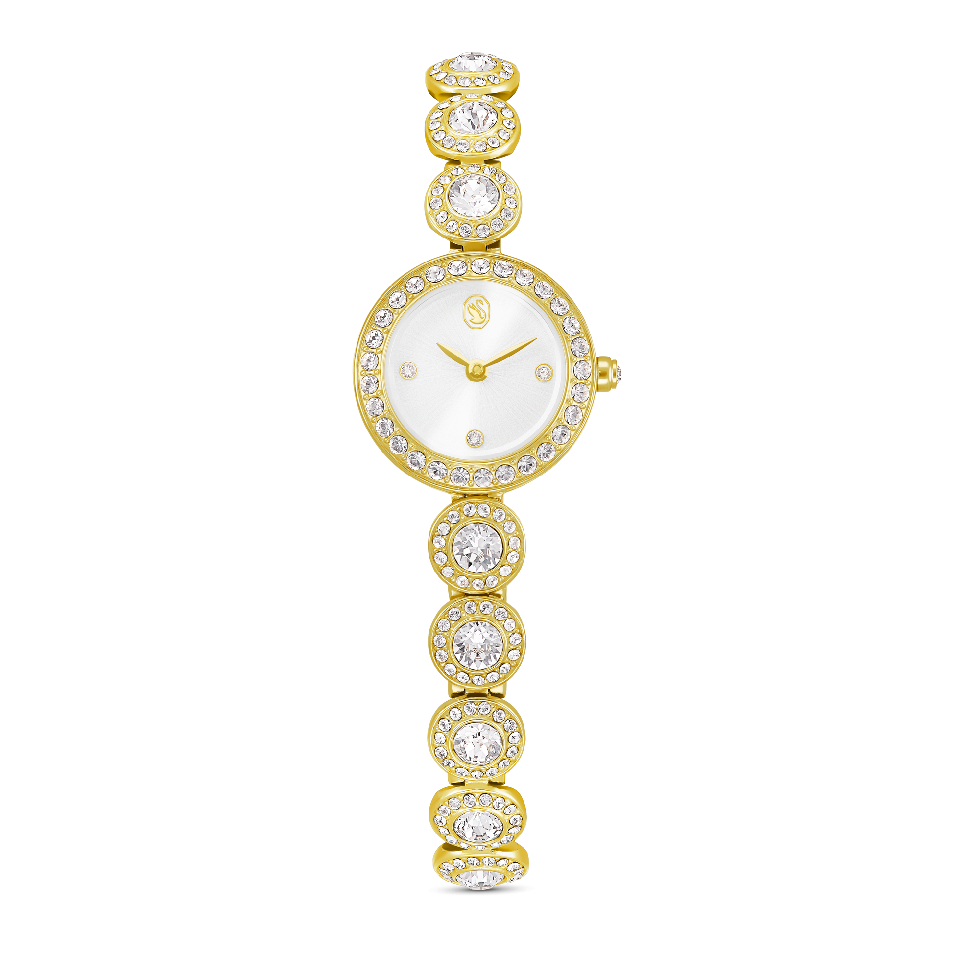 Una Angelic watch, Crystal bracelet, Gold tone, Gold-tone finish