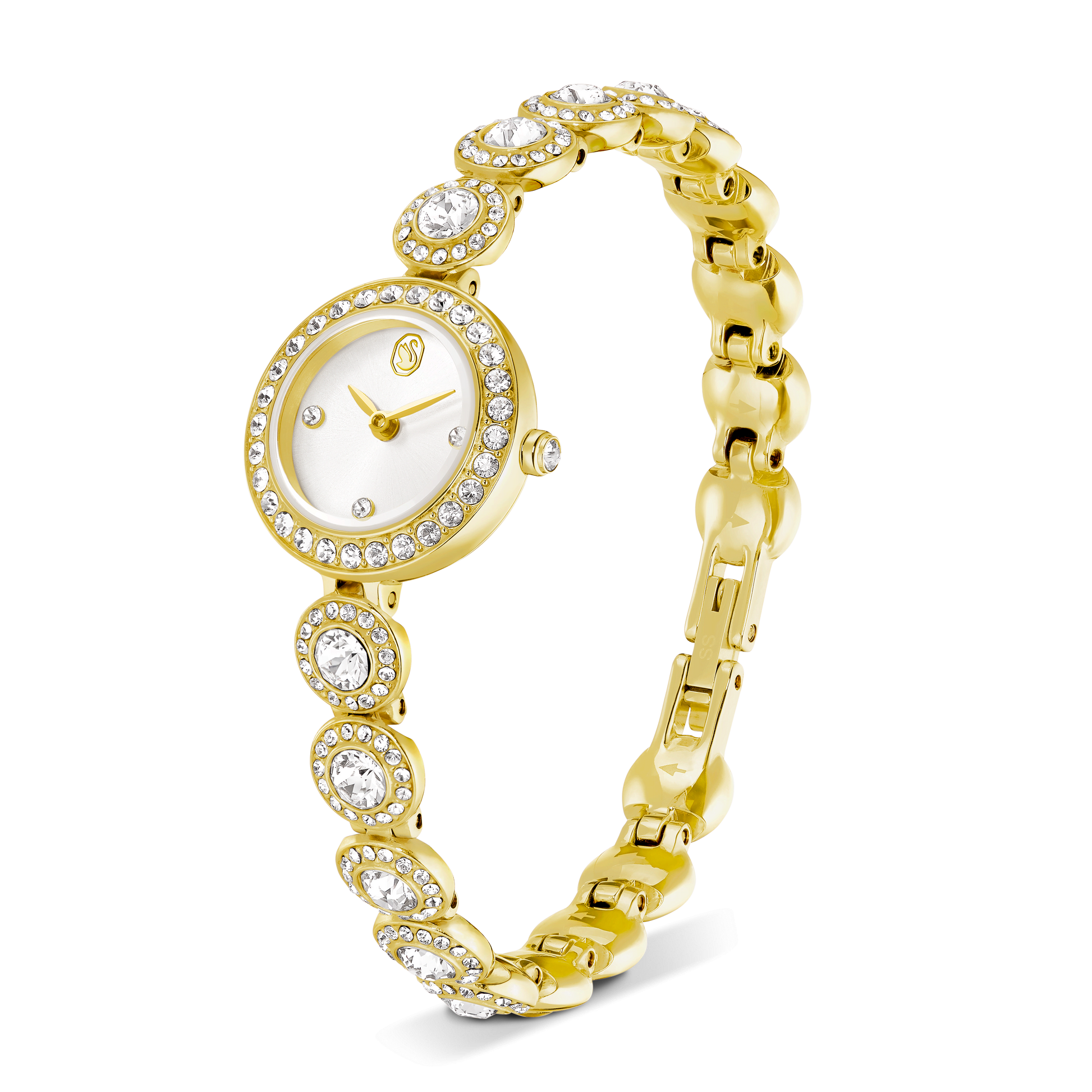 Una Angelic watch, Crystal bracelet, Gold tone, Gold-tone finish