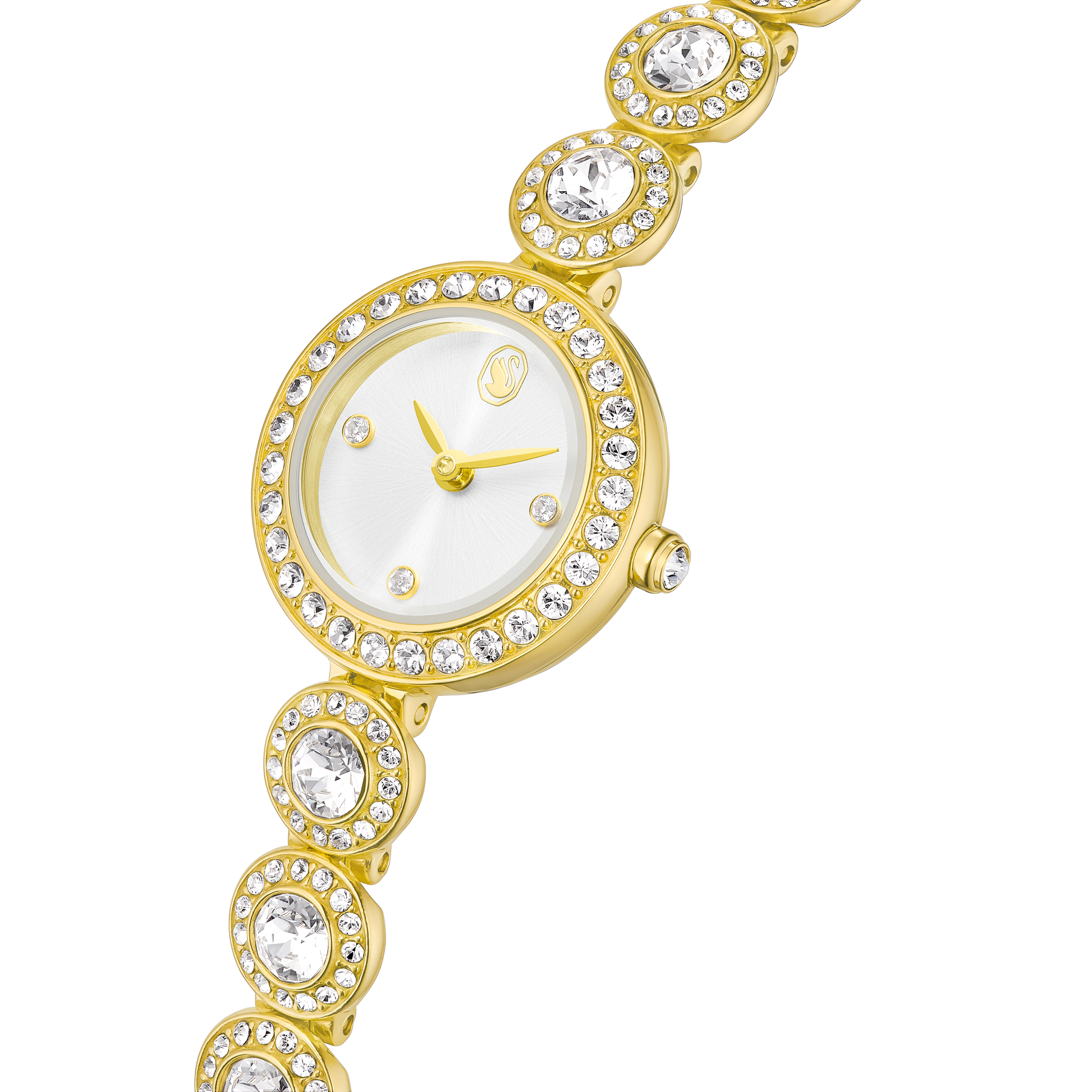 Una Angelic watch, Crystal bracelet, Gold tone, Gold-tone finish