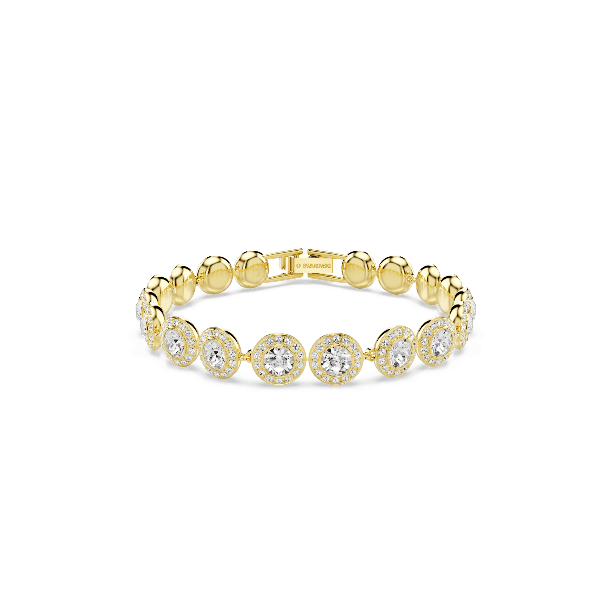 Una Angelic set, Set (3), Round cut, White, 18K gold finish