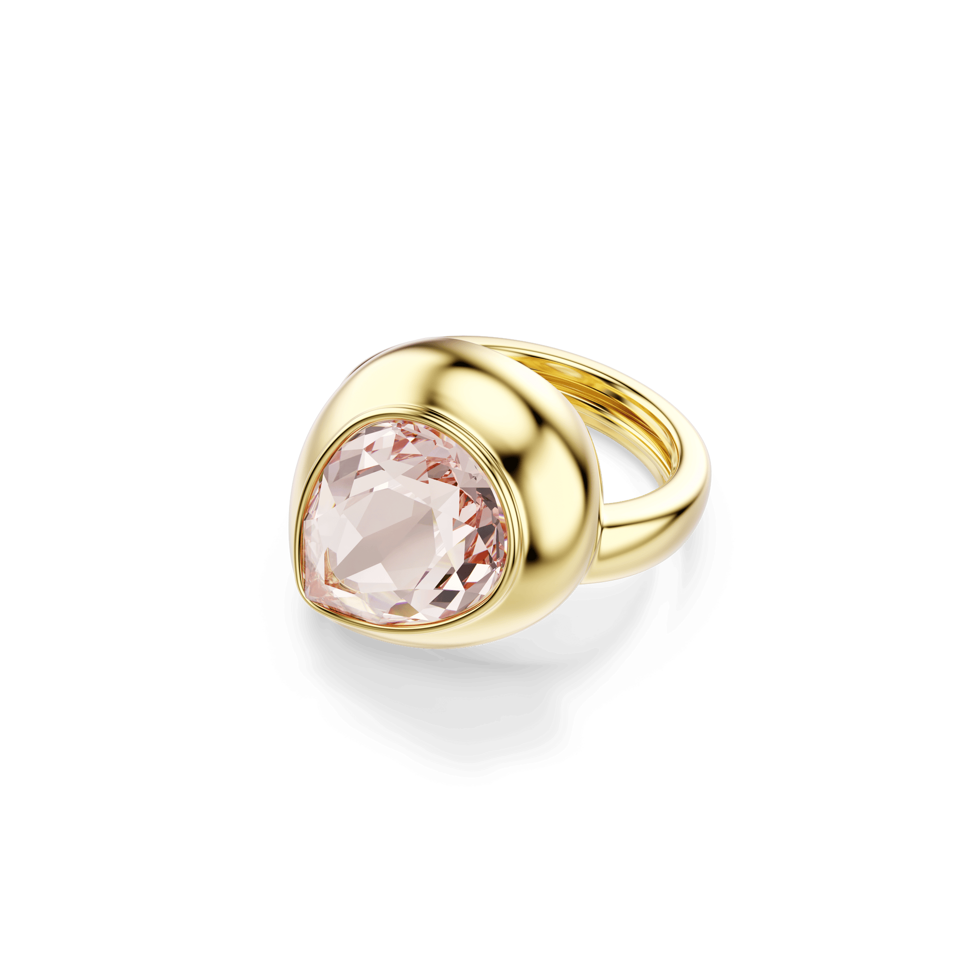 Gema motif ring, Set (3), Multicolored, 18K gold finish