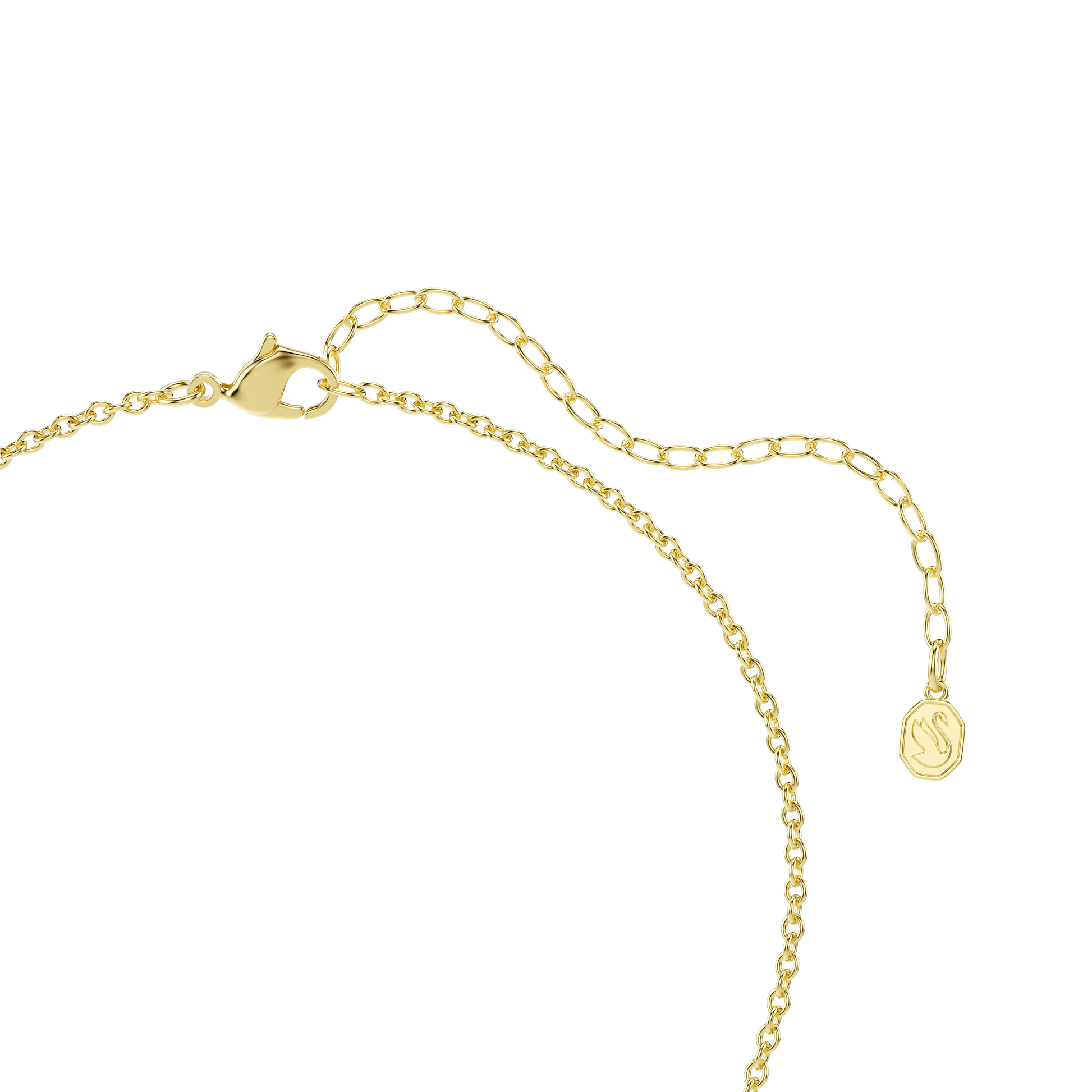 Imber necklace, Mixed cuts, Multicolored, 18K gold finish