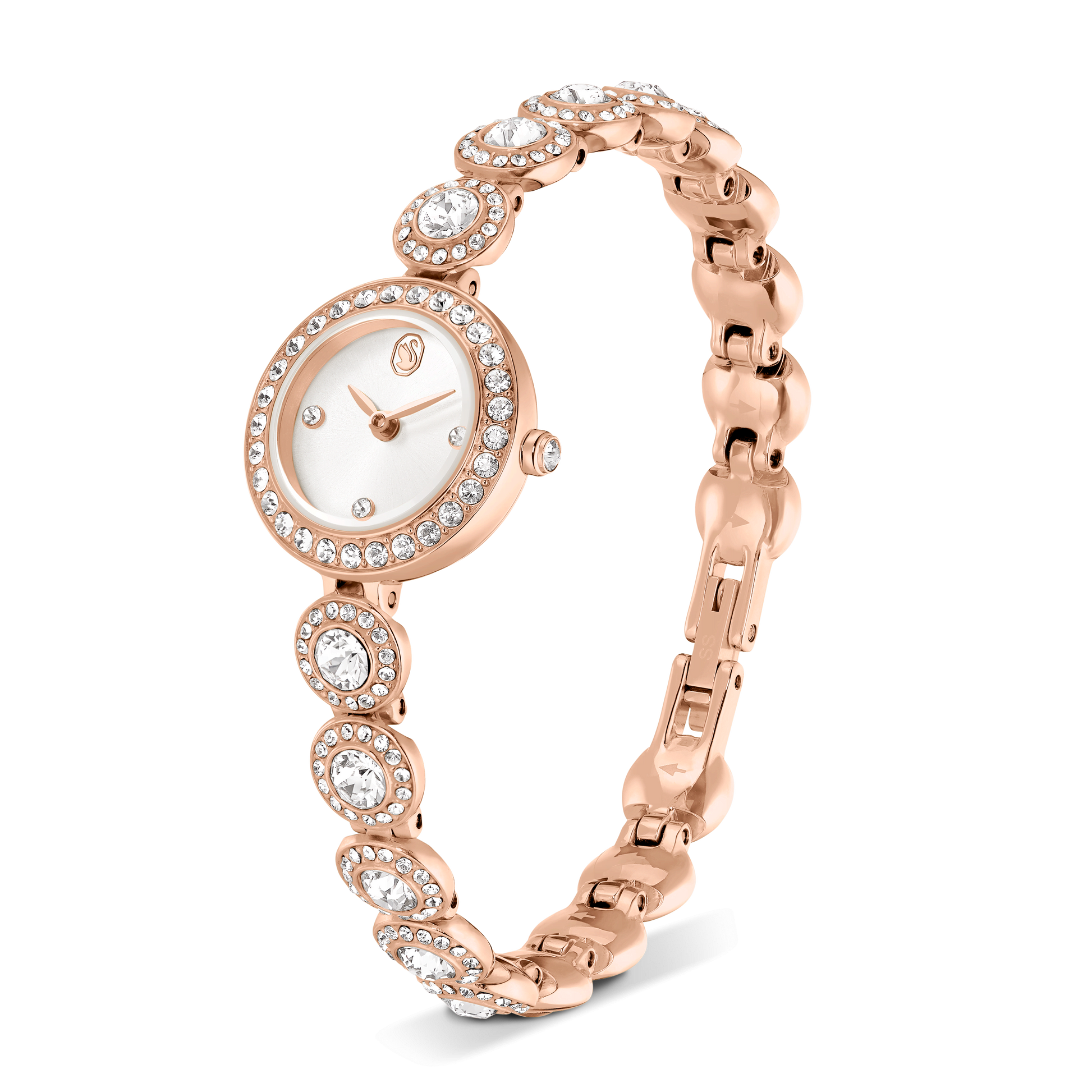 Una Angelic watch, Crystal bracelet, Rose gold tone, Rose gold-tone finish