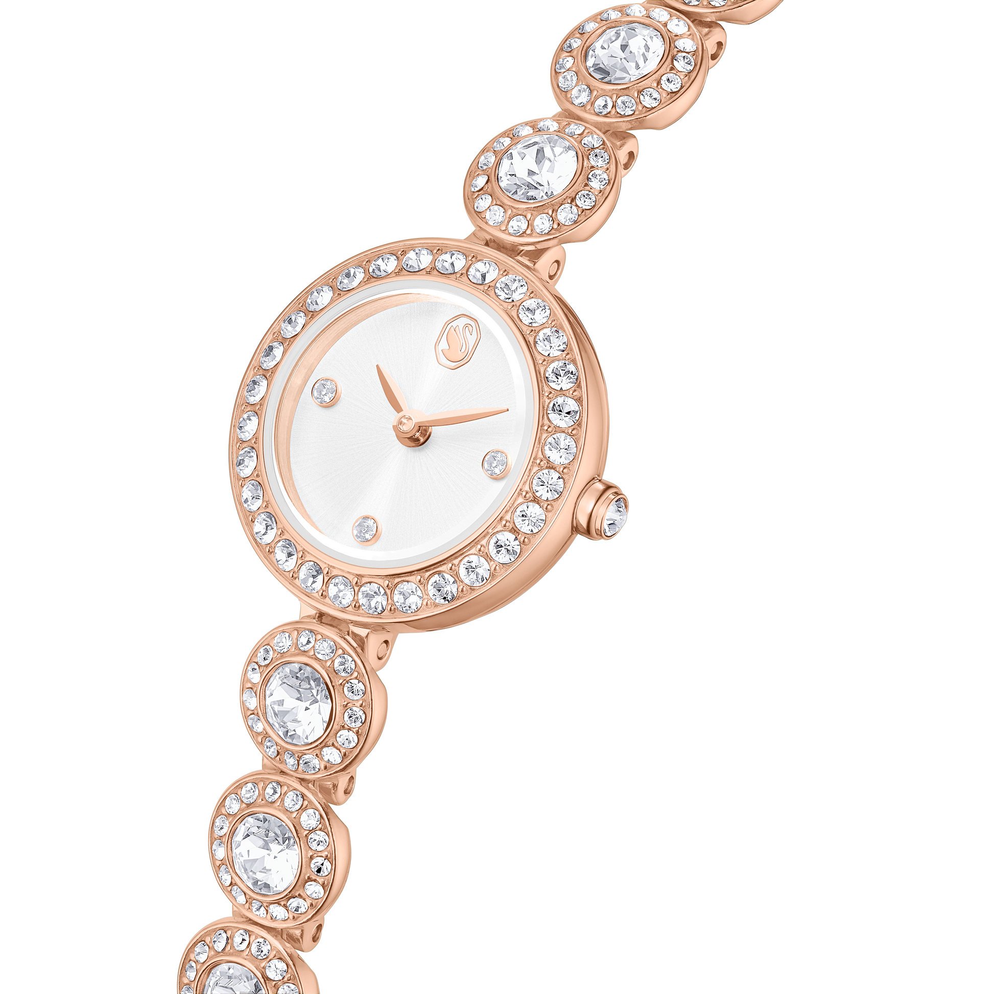 Una Angelic watch, Crystal bracelet, Rose gold tone, Rose gold-tone finish