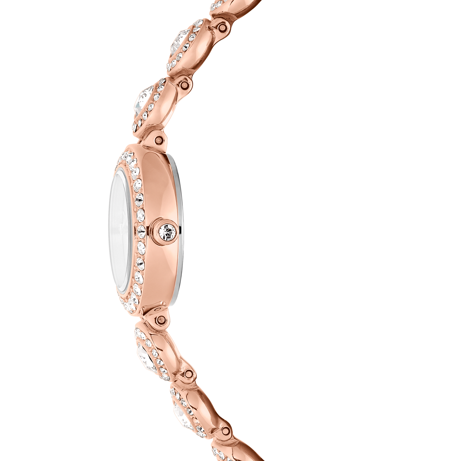 Una Angelic watch, Crystal bracelet, Rose gold tone, Rose gold-tone finish