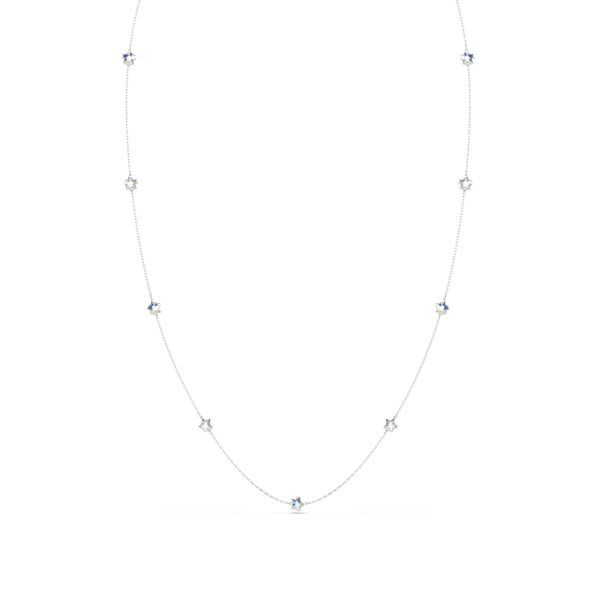 Chroma strandage, Star, White, Rhodium plated