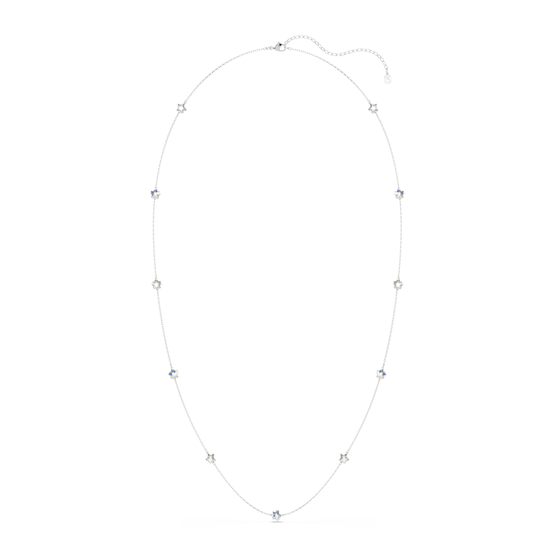 Chroma strandage, Star, White, Rhodium plated