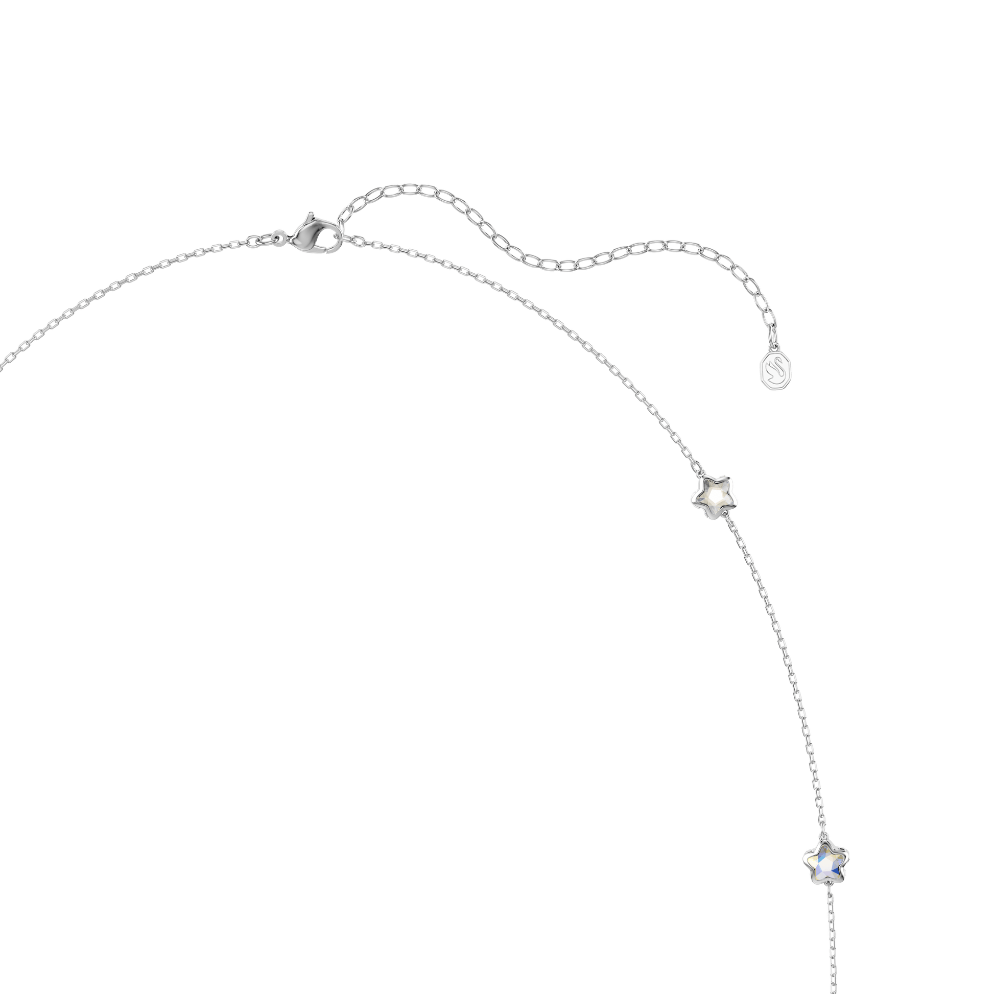 Chroma strandage, Star, White, Rhodium plated