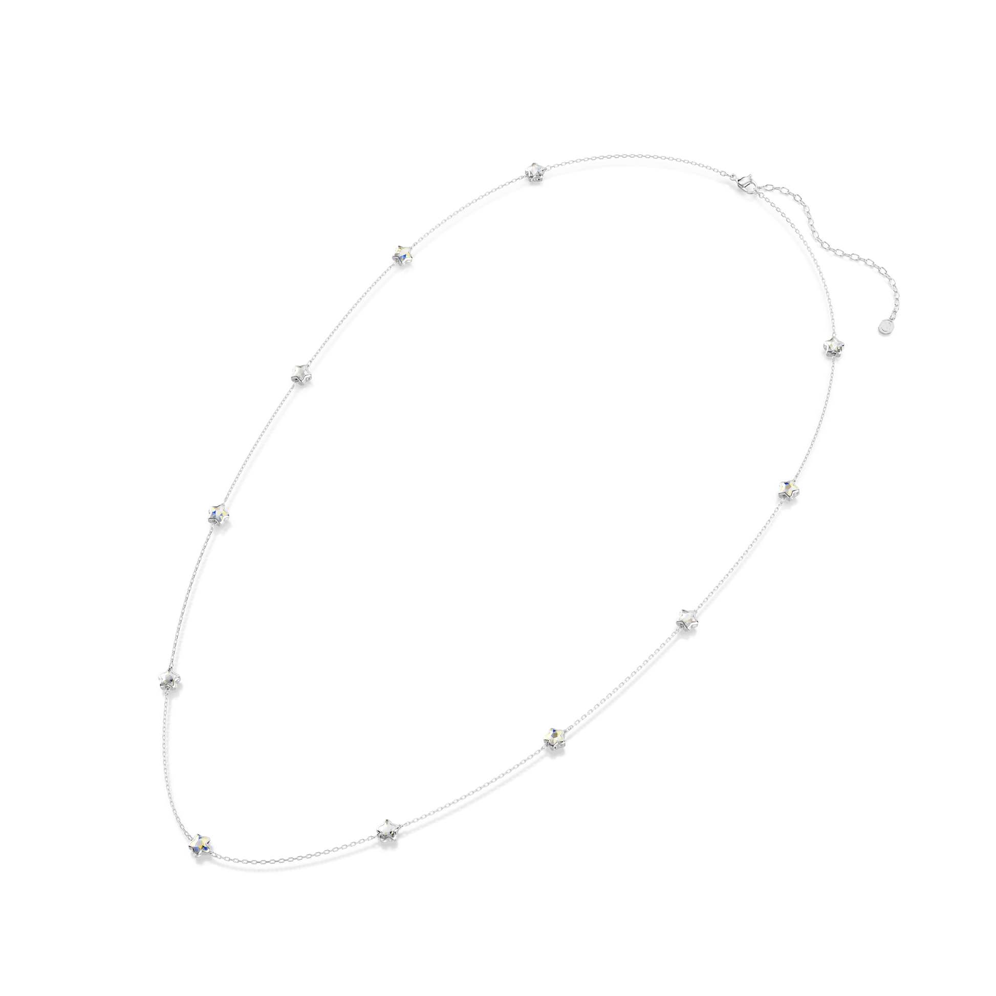 Chroma strandage, Star, White, Rhodium plated