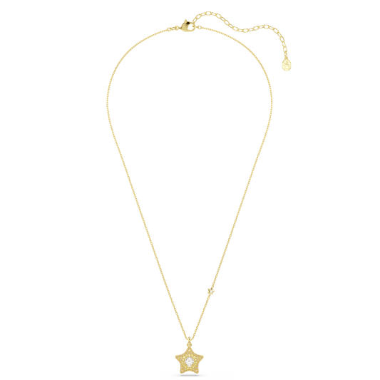 Sublima pendant, Round cut, Star, Multicolored, 18K gold finish