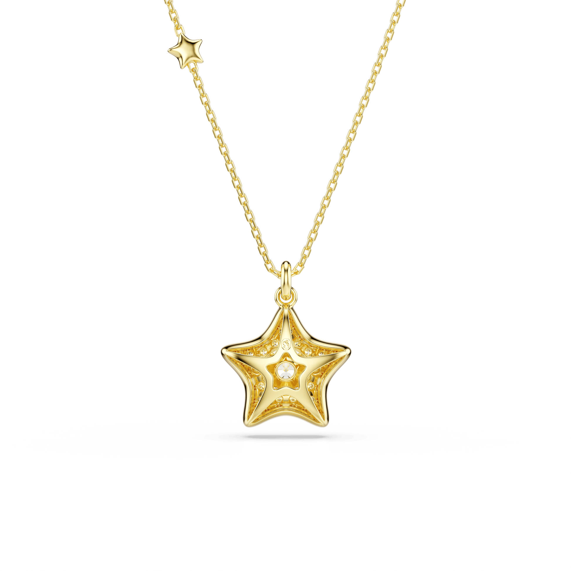 Sublima pendant, Round cut, Star, Multicolored, 18K gold finish