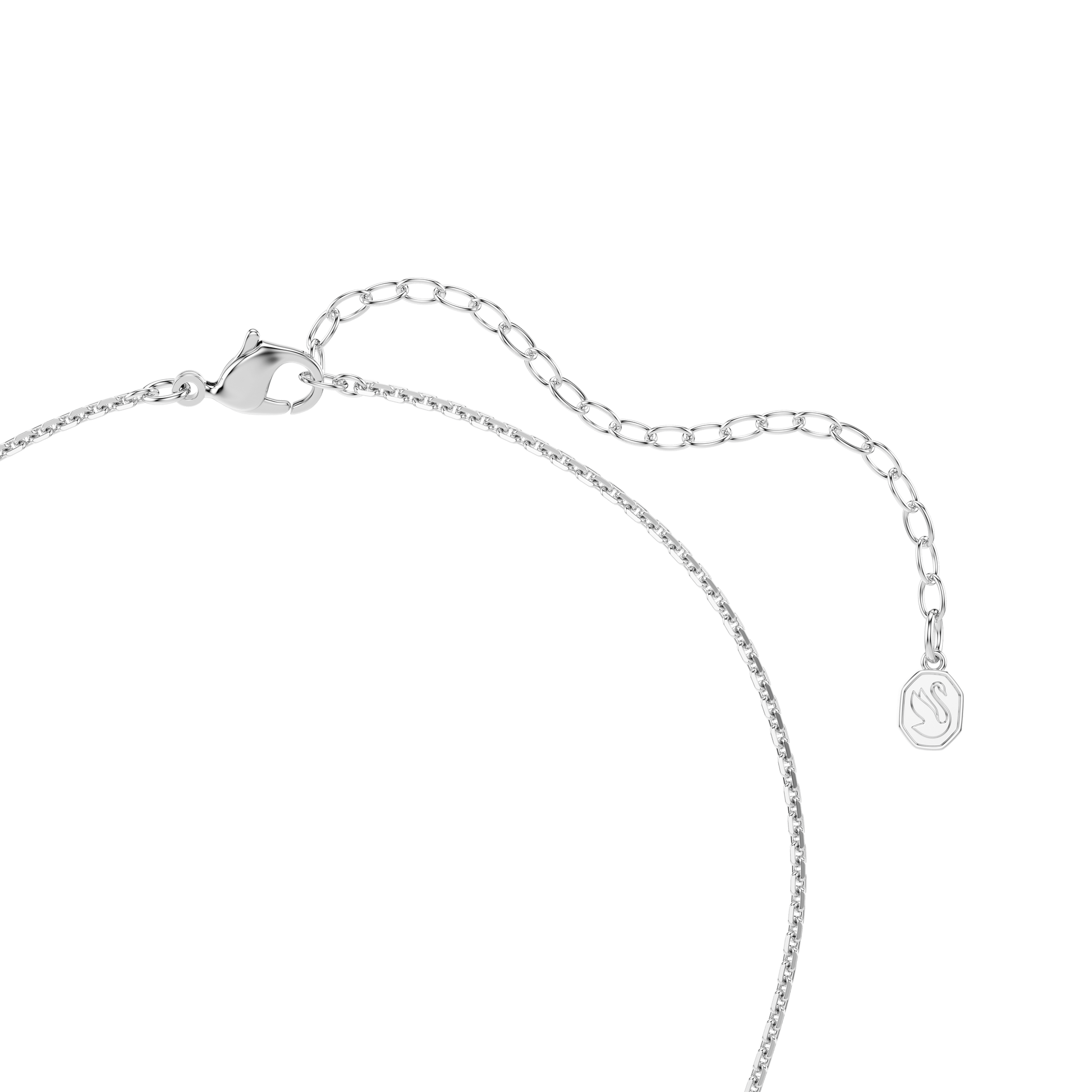 Ariana Grande x Swarovski pendant, Crystal Pearl, Round cut, Flower, White, Rhodium plated