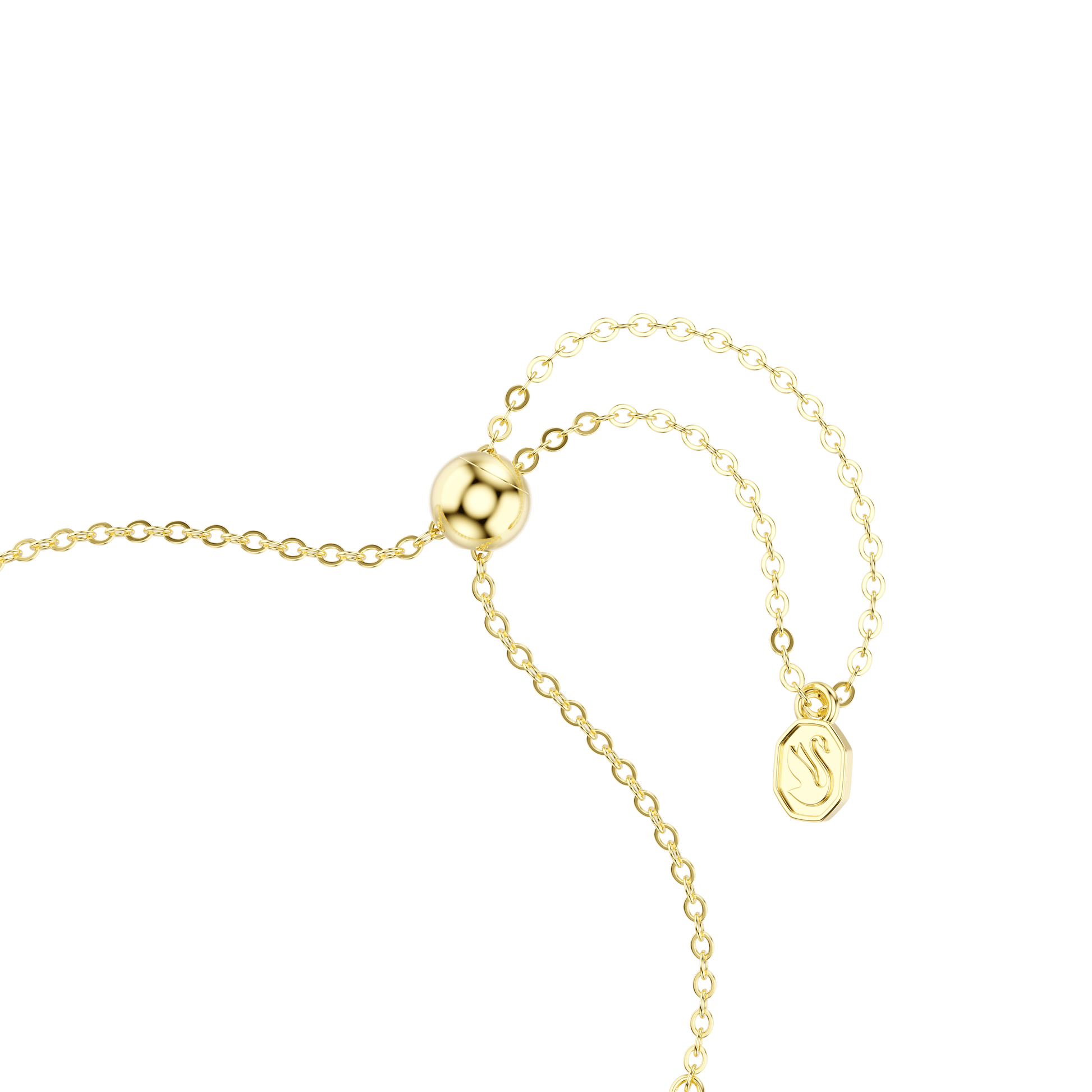 Imber bracelet, Round cut, Blue, 18K gold finish