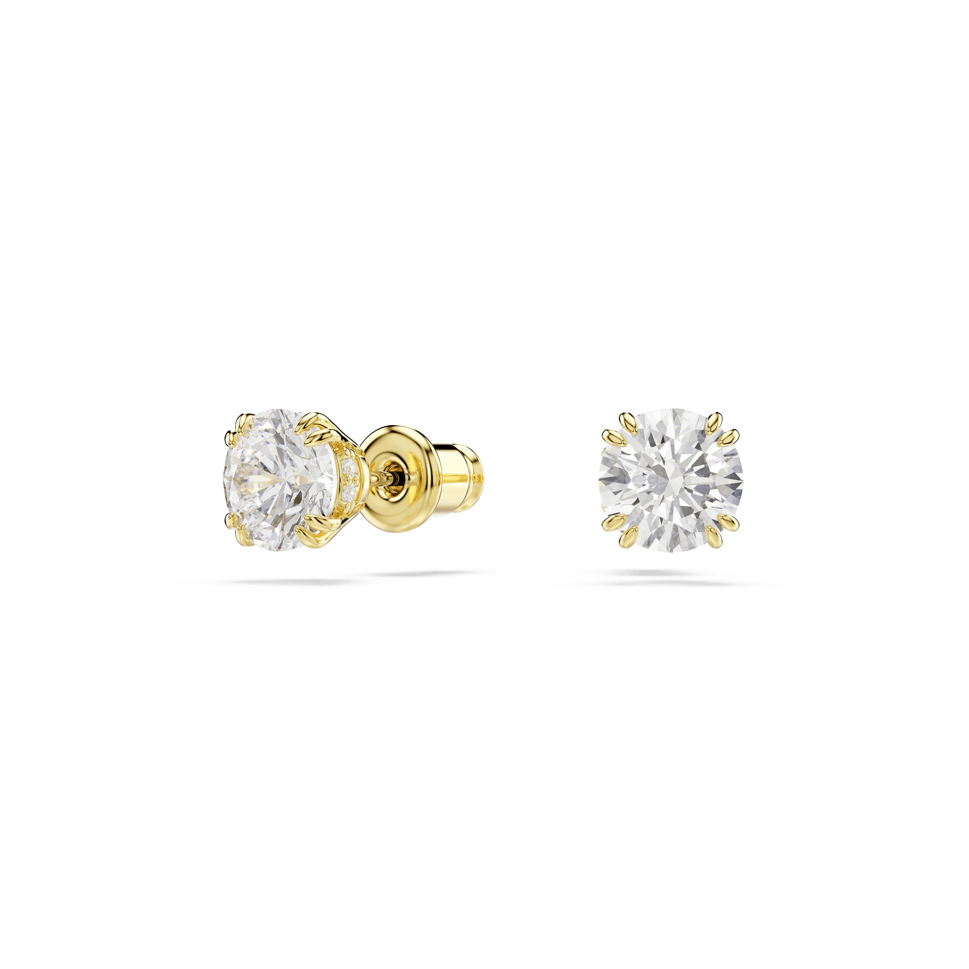 Magic set, Set (2), Mixed cuts, Snowflake, White, 18K gold finish
