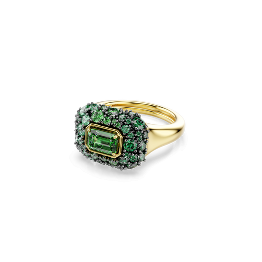 Sublima cocktail ring, Octagon cut, Green, 18K gold finish