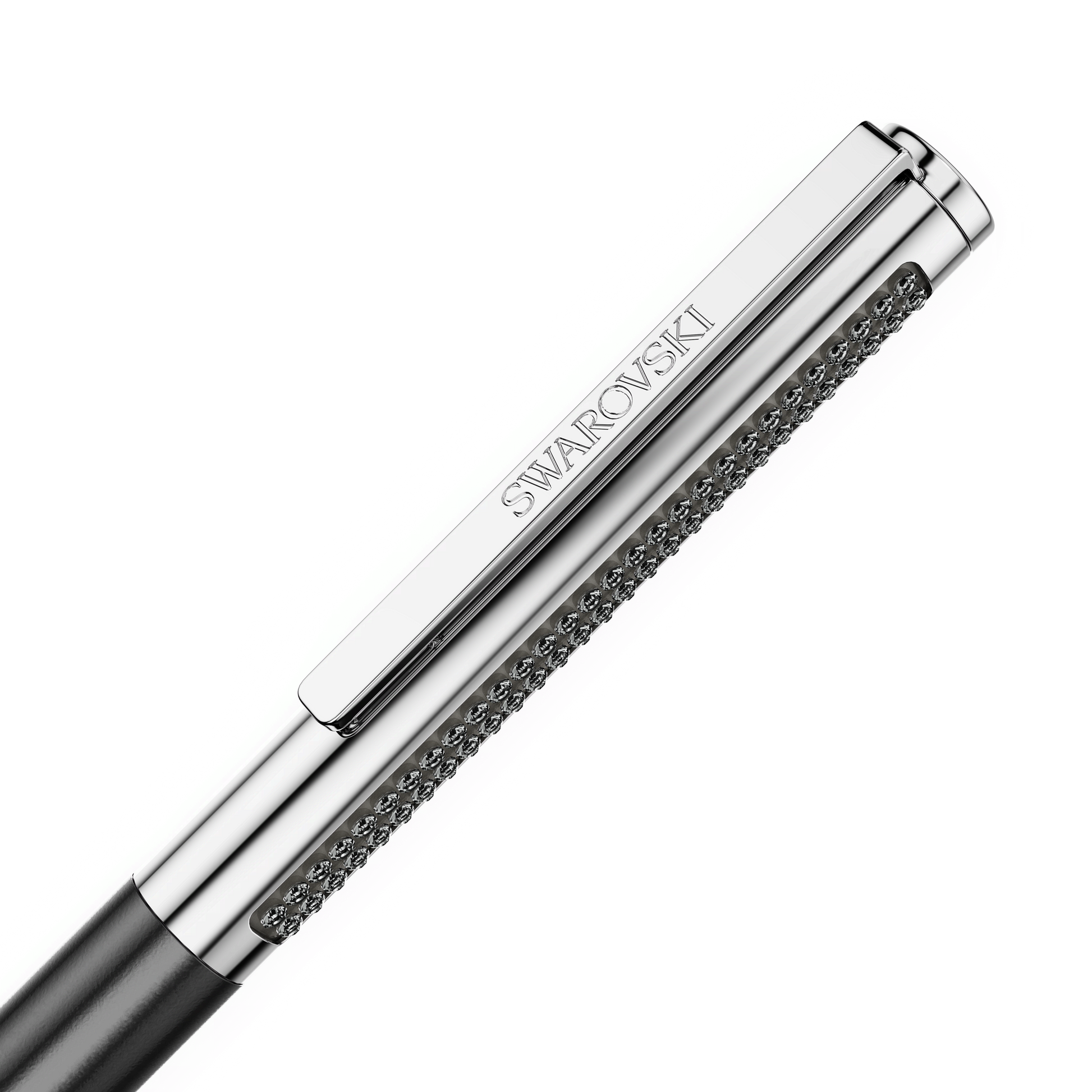 Matrix Tennis ballpoint pen, Black lacquered, Chrome plated
