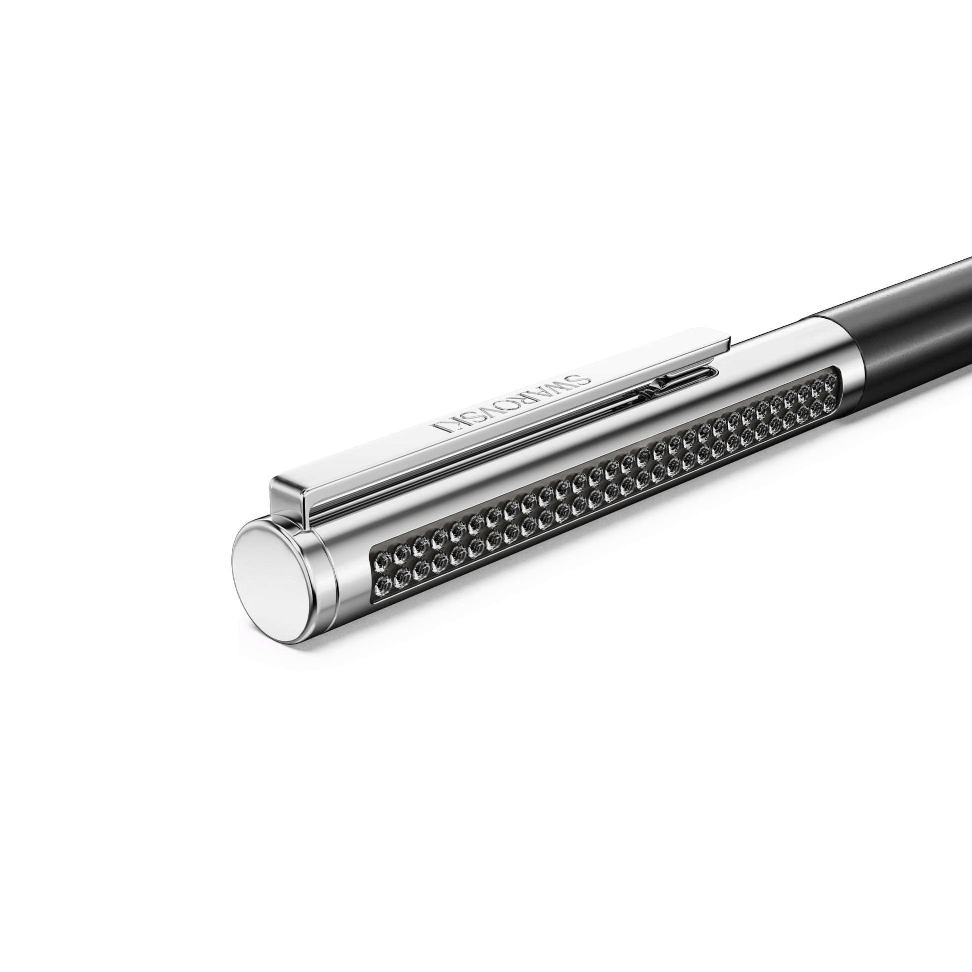 Matrix Tennis ballpoint pen, Black lacquered, Chrome plated