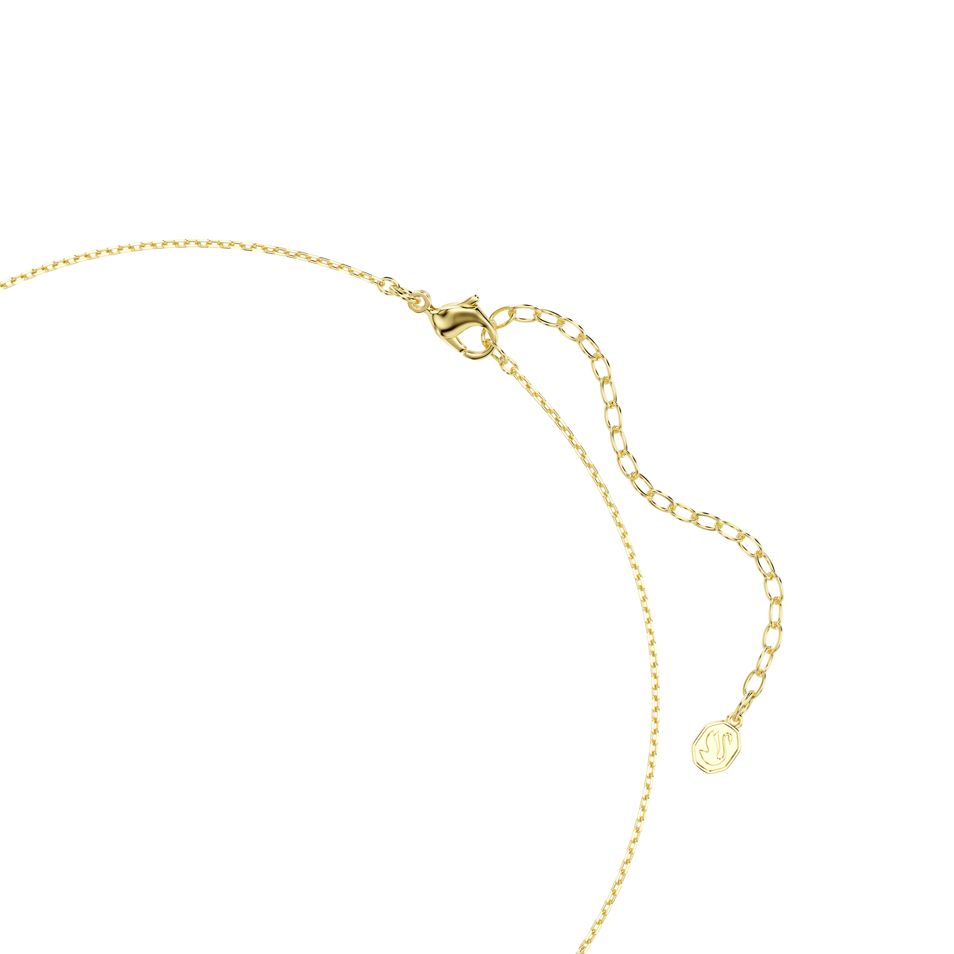 Sublima choker, Octagon cut, Green, 18K gold finish