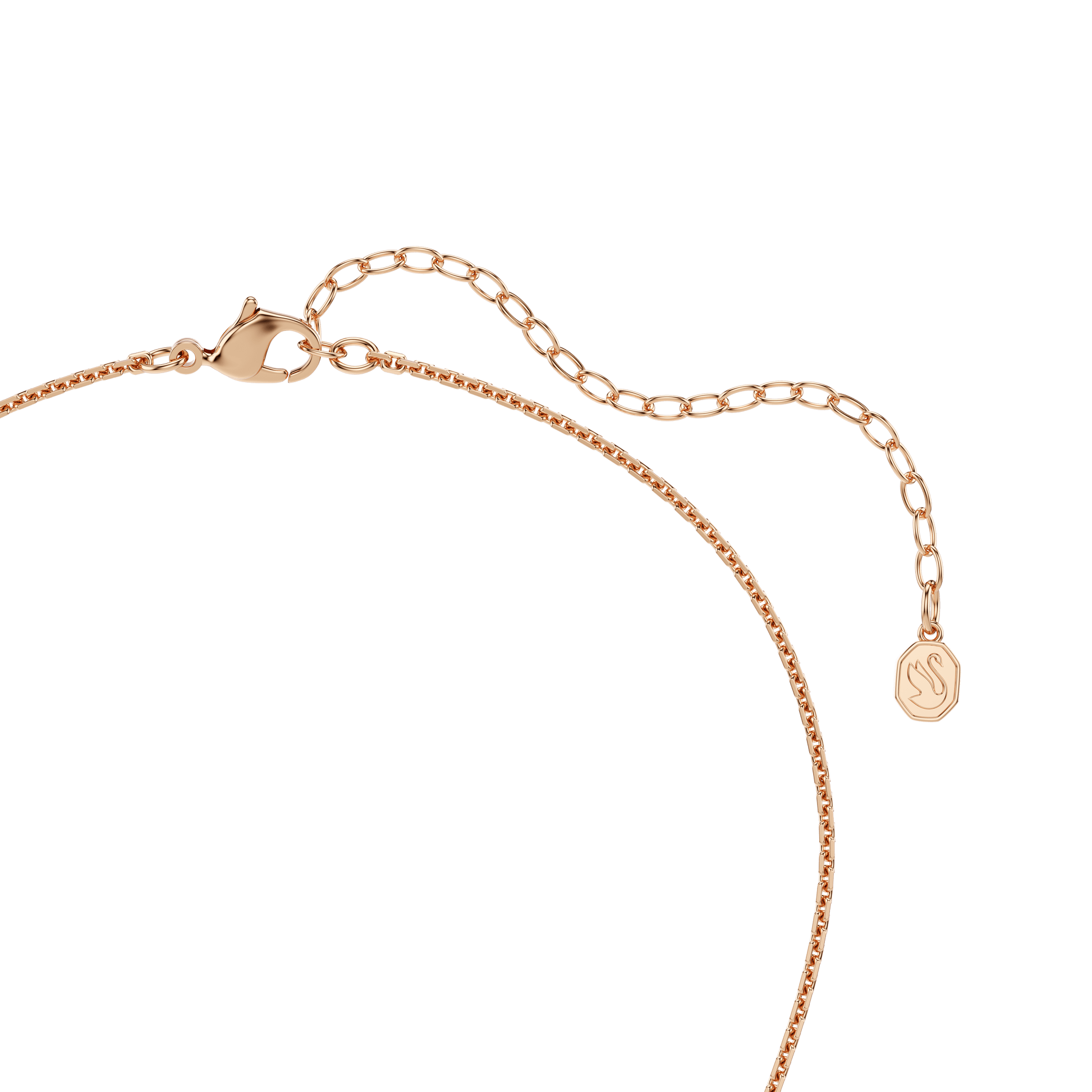 Sublima pendant, Round cut, White, 18K rose gold finish
