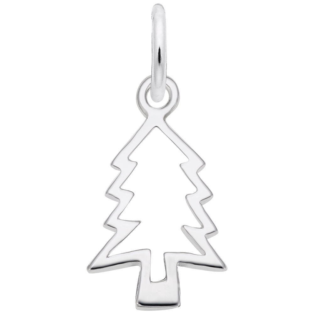 Christmas Tree Cut-Out Charm for Holiday Jewelry & Gifts 5780