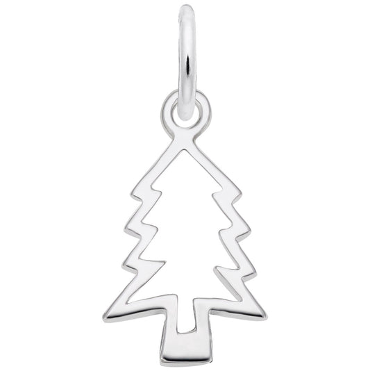 Christmas Tree Cut-Out Charm for Holiday Jewelry & Gifts 5780