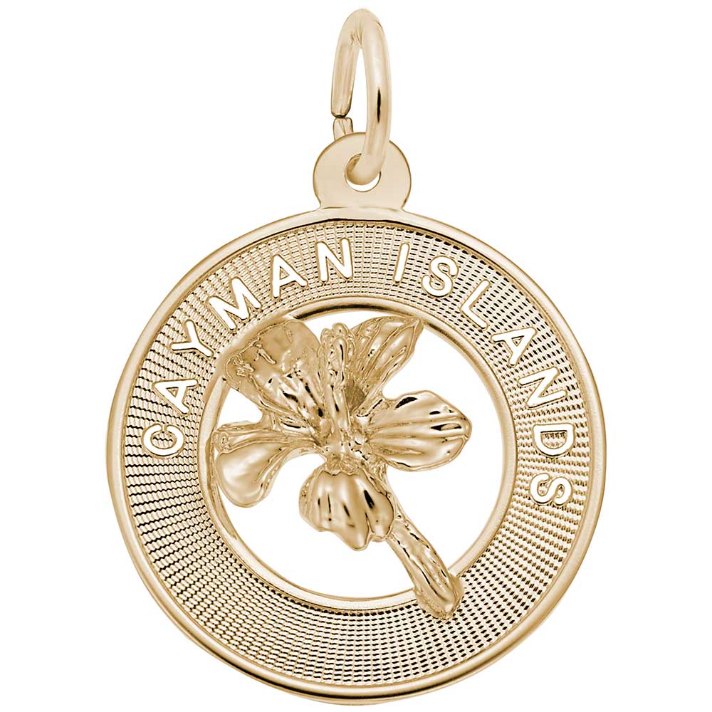 New Cayman Islands Hibiscus Charm for Travel Lovers & Collectors 5920