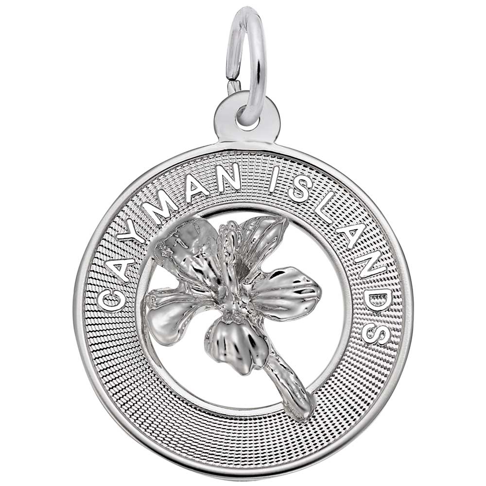 New Cayman Islands Hibiscus Charm for Travel Lovers & Collectors 5920
