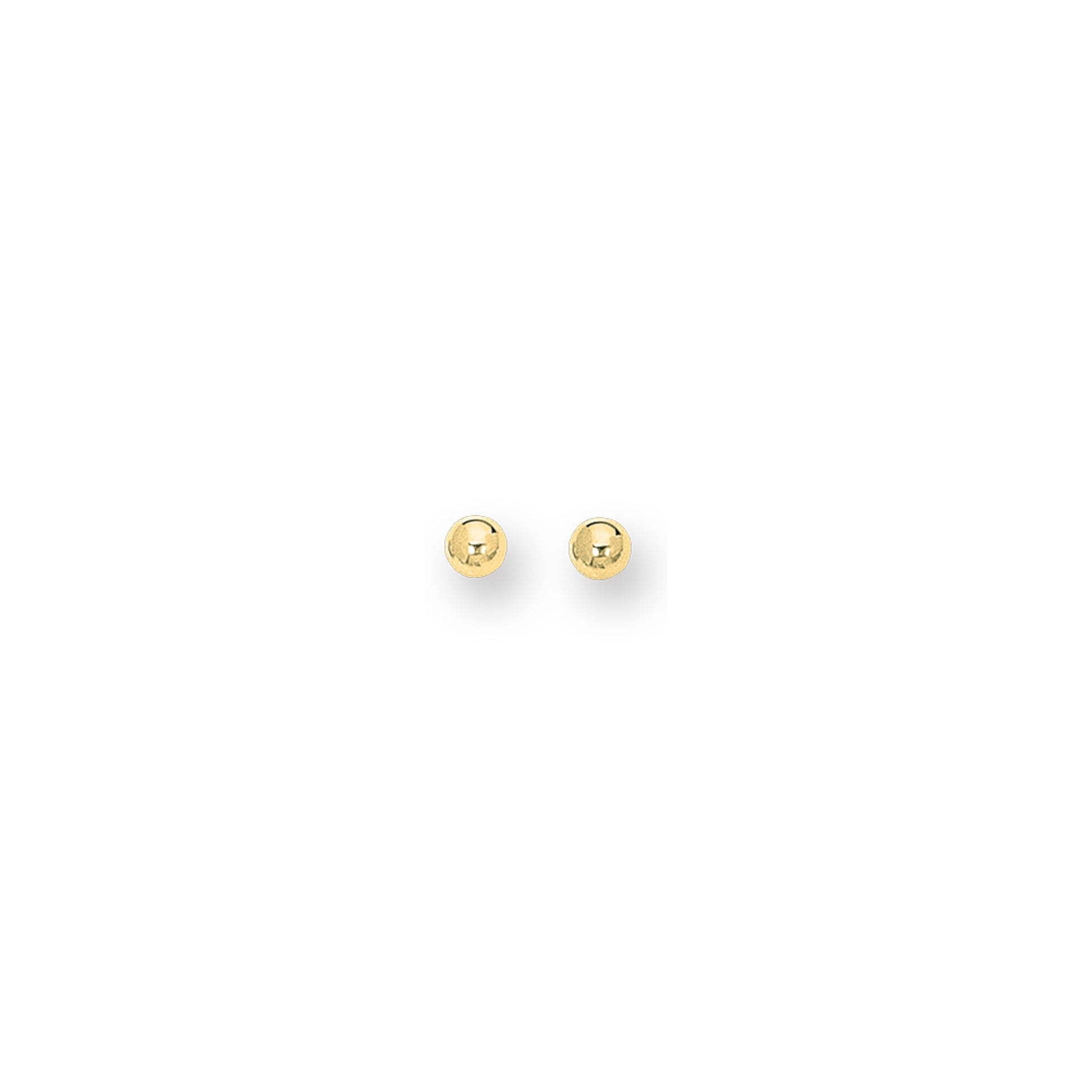 Royal Chain 14K Gold Polished 10mm Post Earring BALL