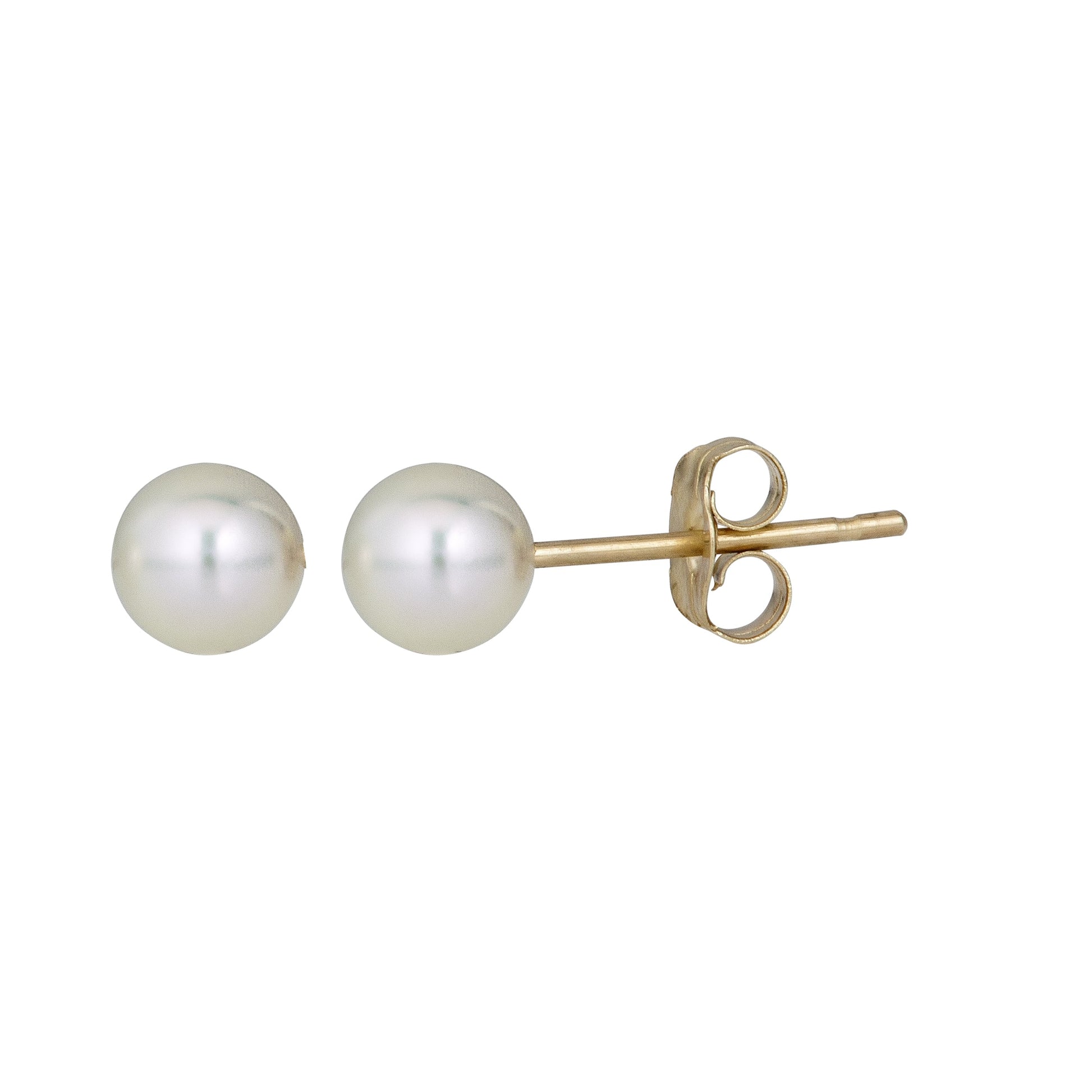 Royal Chain 14K Gold Pearl Stud Earring