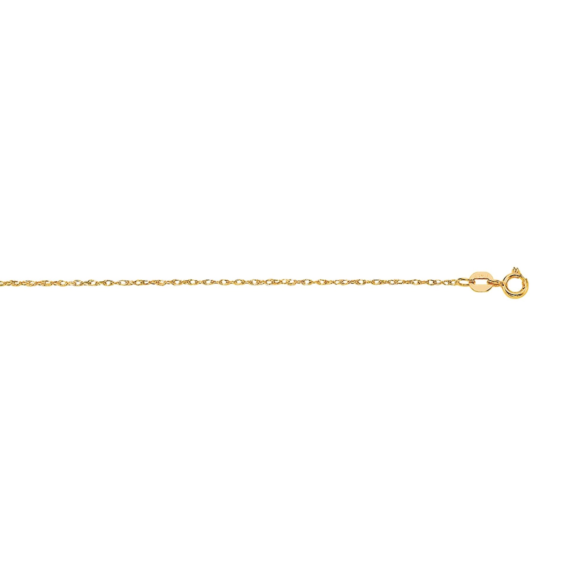 Royal Chain 14K Gold .85mm Machine Rope Chain (Carded) 5R