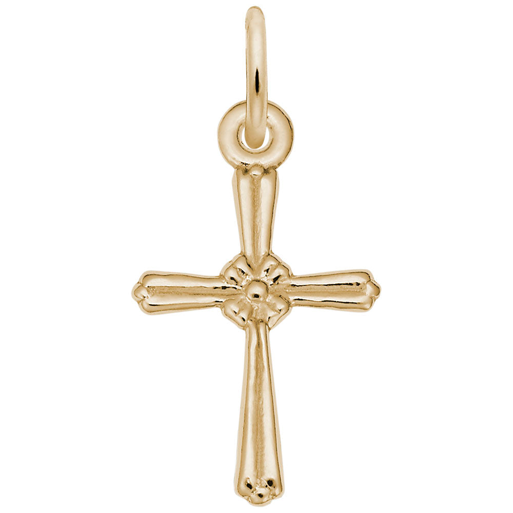 Elegant Cross Accent Charm for Special Occasions & Religious Gifts 6004