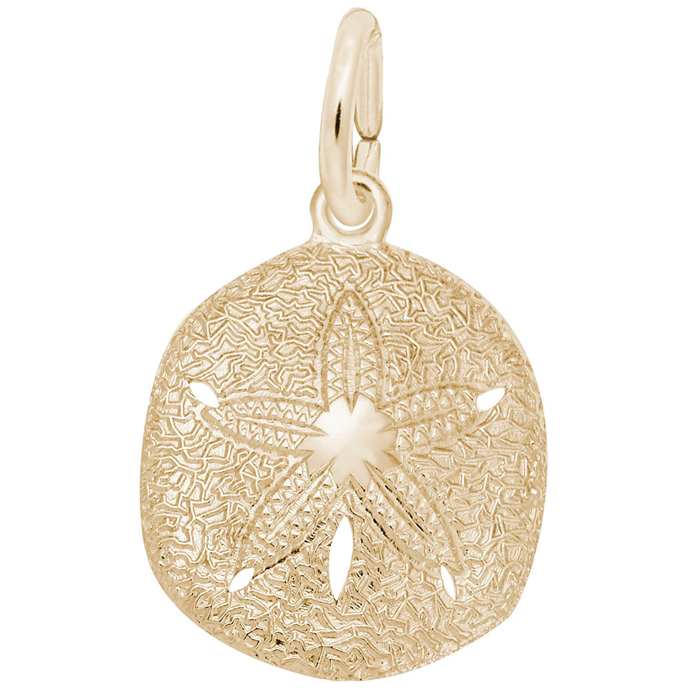 Keyhole Sand Dollar Charm - Nautical Sea Life Jewelry Accessory 6036