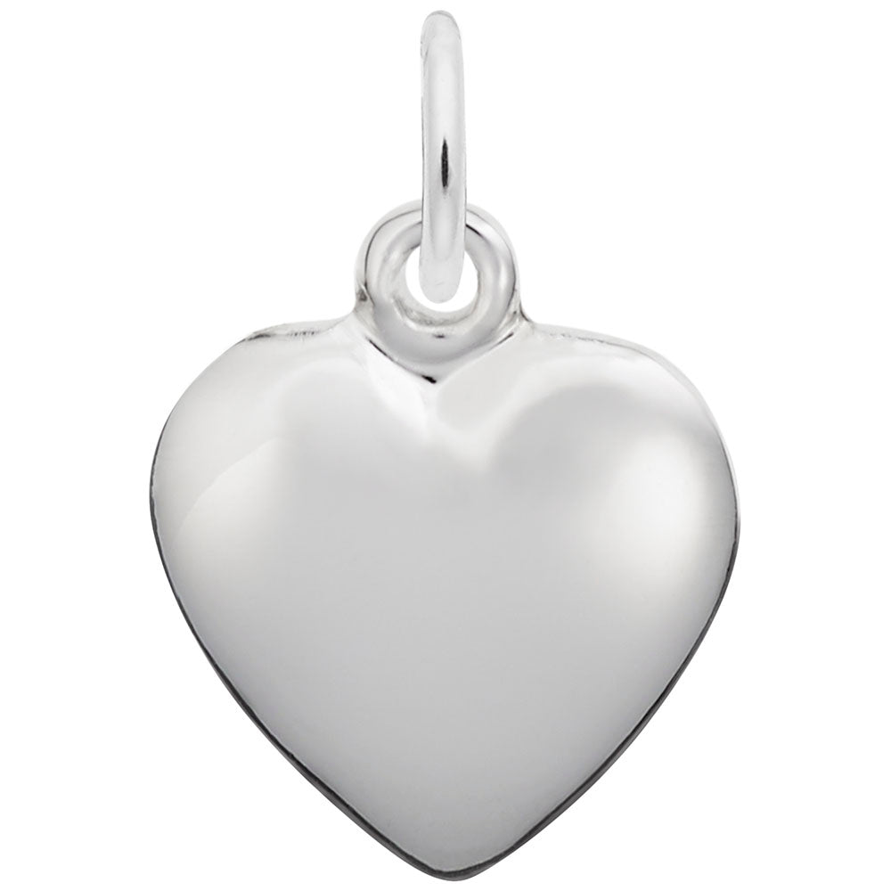 Elegant Puffy Heart Charm - Perfect for Personalized Jewelry 6049