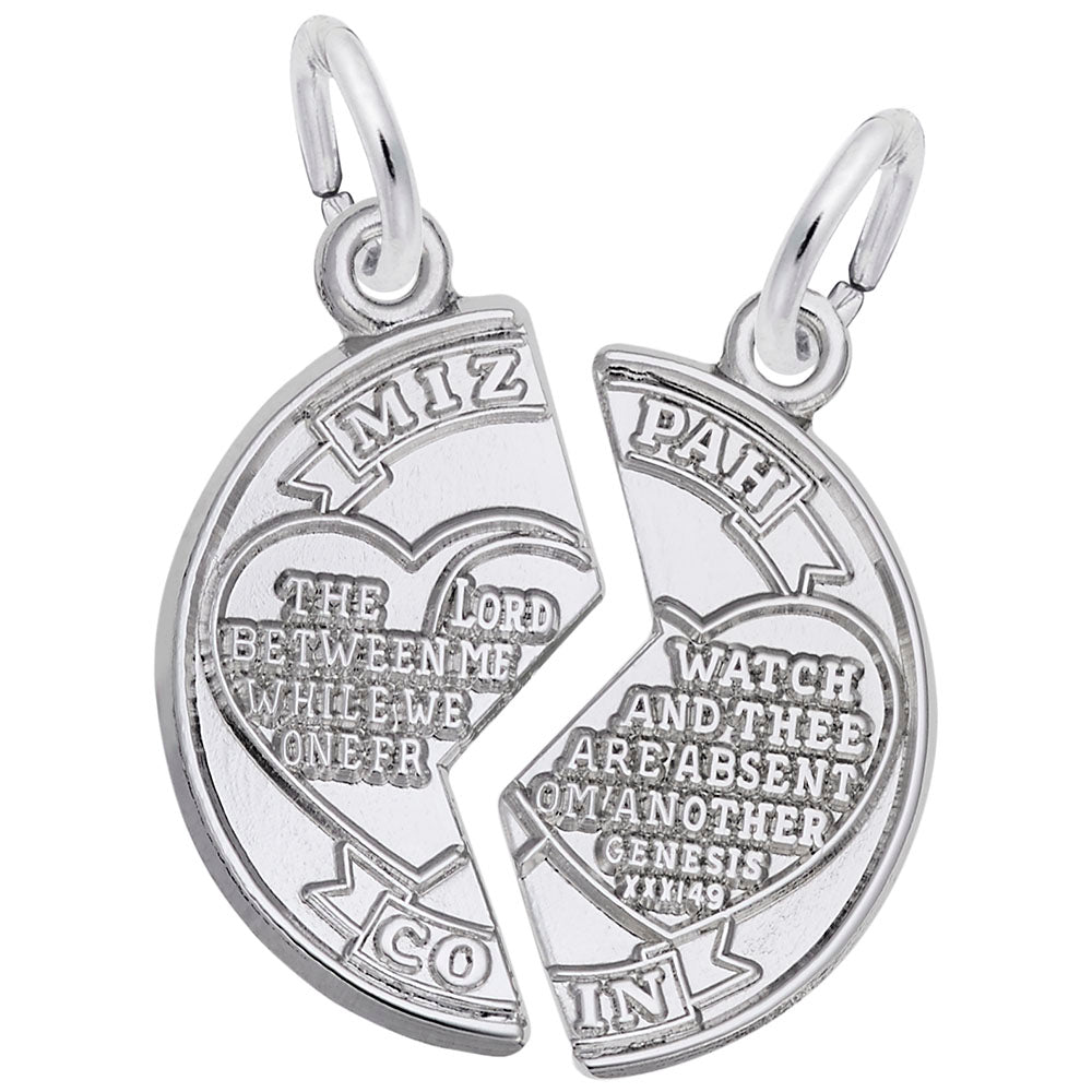 Faith Mizpah Charm - Meaningful Symbol of Connection & Love 6067