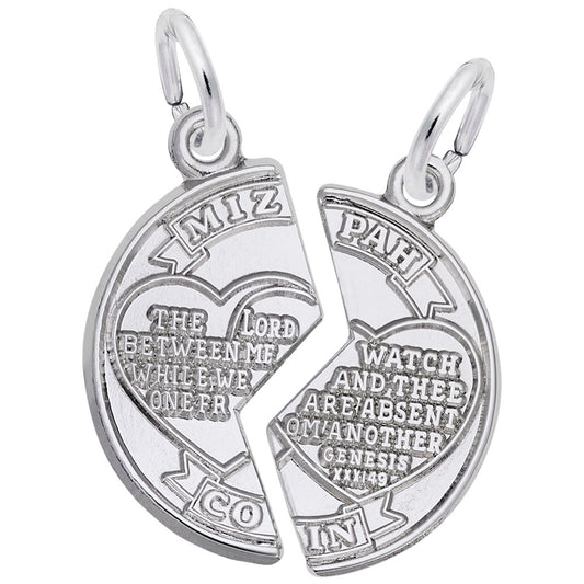 Faith Mizpah Charm - Meaningful Symbol of Connection & Love 6067