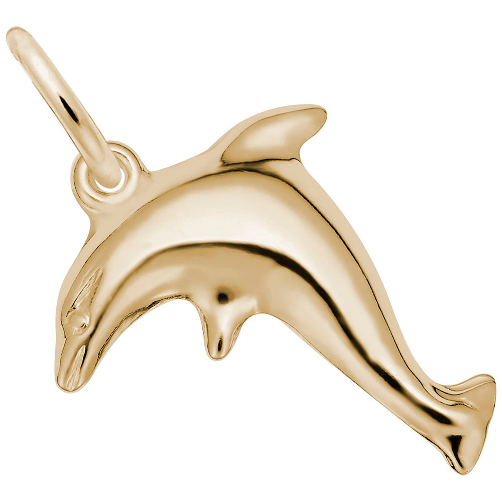 Standing Dolphin Charm - Nautical Sea Life Jewelry for Ocean Lovers 6073