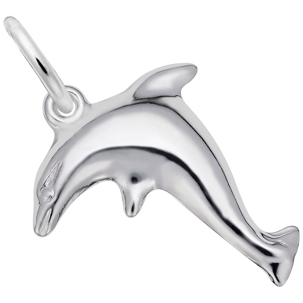 Standing Dolphin Charm - Nautical Sea Life Jewelry for Ocean Lovers 6073