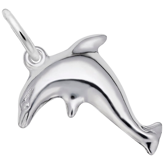Standing Dolphin Charm - Nautical Sea Life Jewelry for Ocean Lovers 6073