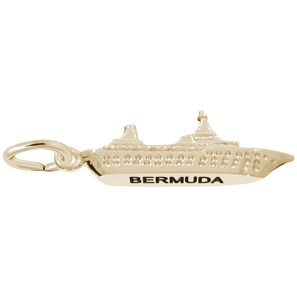 Bermuda Cruise Ship Charm - Travel Jewelry for Island Lovers 6104