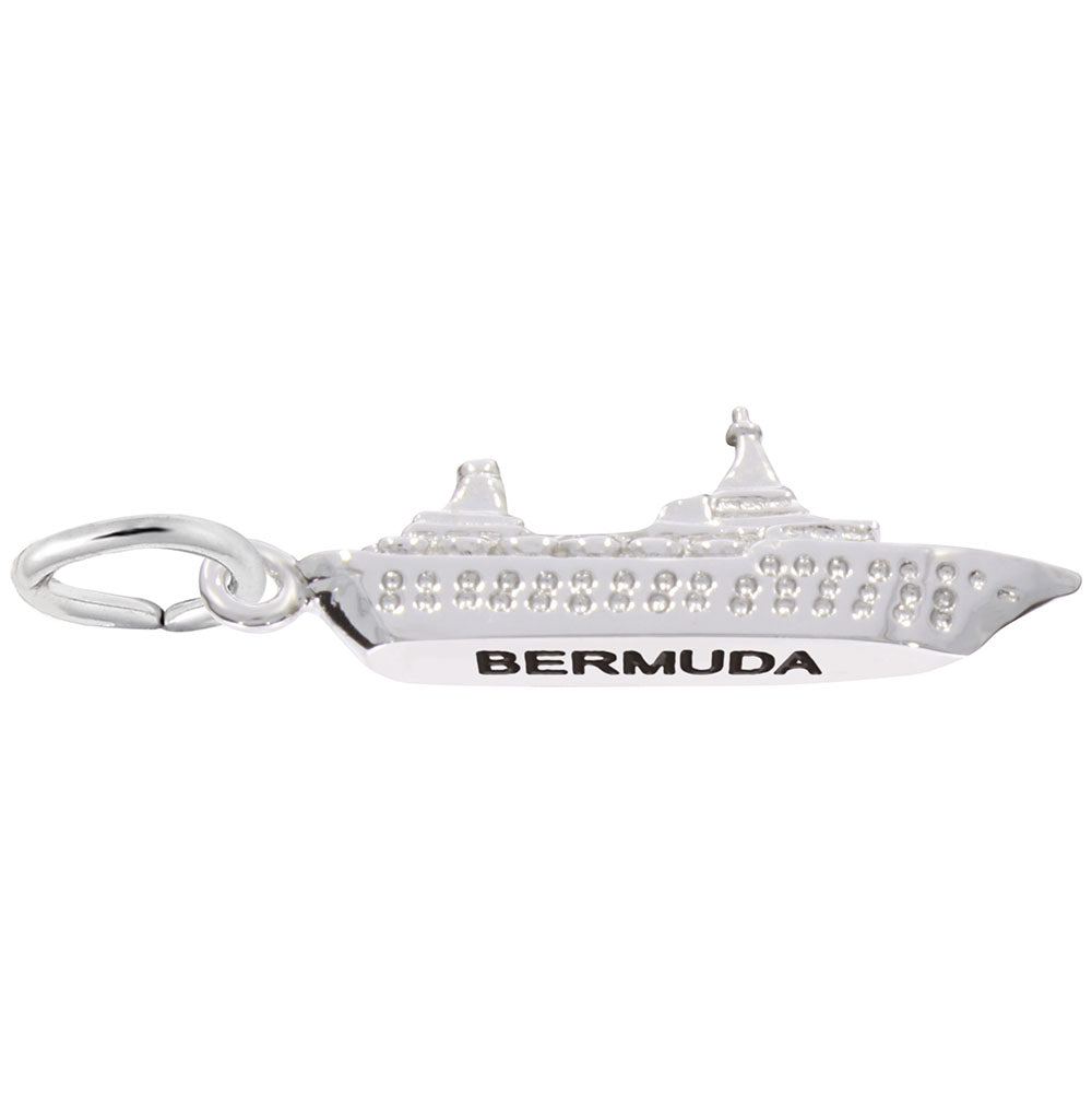 Bermuda Cruise Ship Charm - Travel Jewelry for Island Lovers 6104