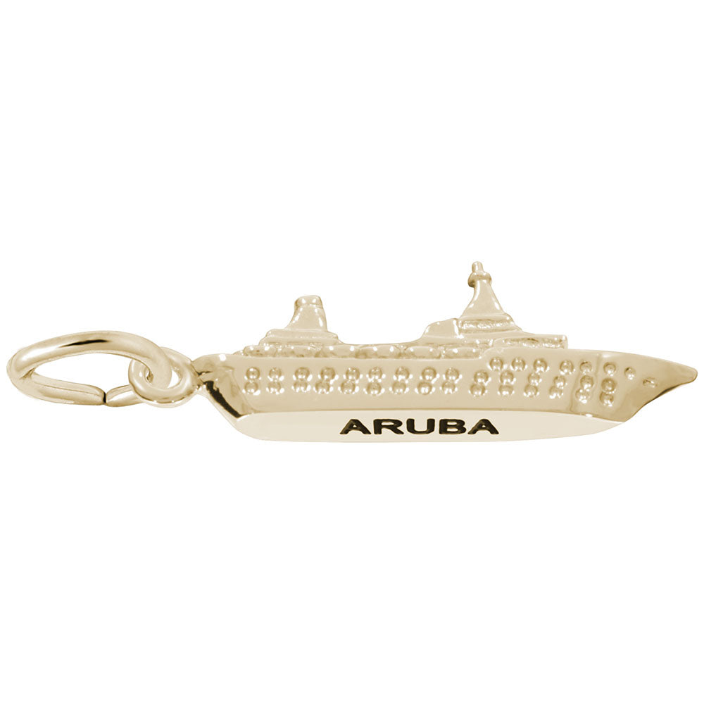 Aruba Cruise Ship Charm - Travel Jewelry for Island Lovers 6106