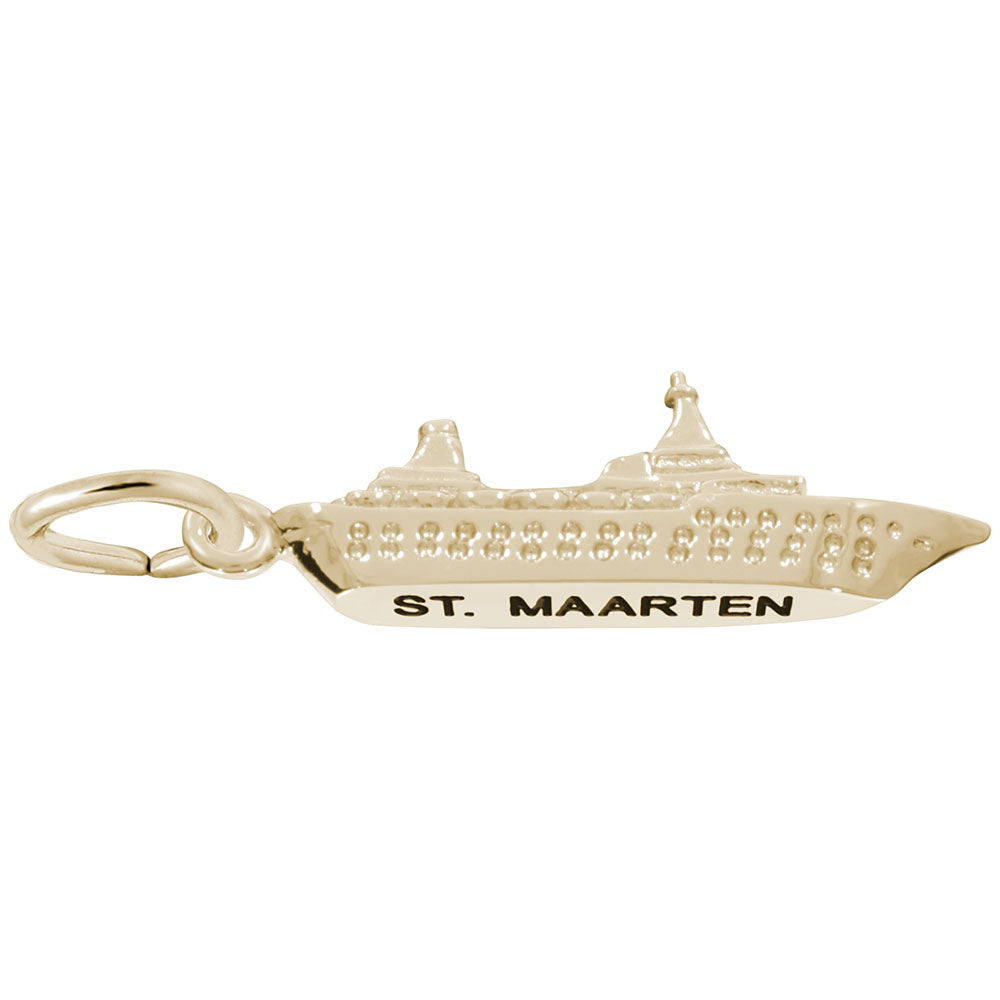 St. Maarten Cruise Ship Charm - Travel Souvenir Jewelry Gift 6108