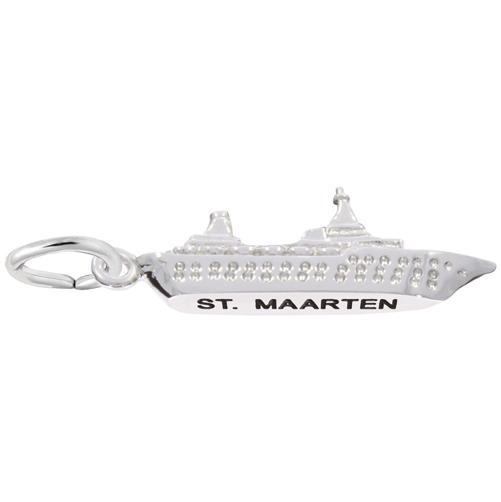 St. Maarten Cruise Ship Charm - Travel Souvenir Jewelry Gift 6108