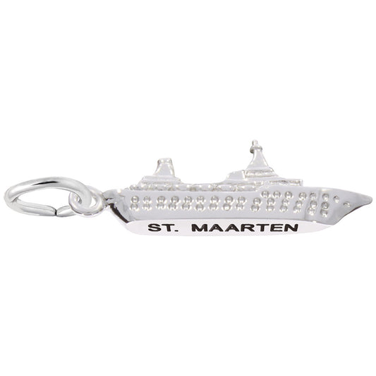 St. Maarten Cruise Ship Charm - Travel Souvenir Jewelry Gift 6108