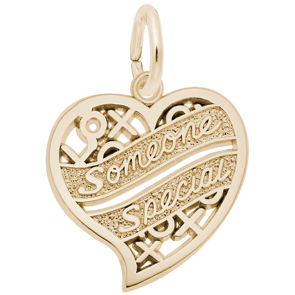 Someone Special Hugs & Kisses Heart Charm - Unique Gift Idea 6131