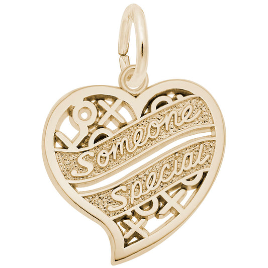 Someone Special Hugs & Kisses Heart Charm - Unique Gift Idea 6131