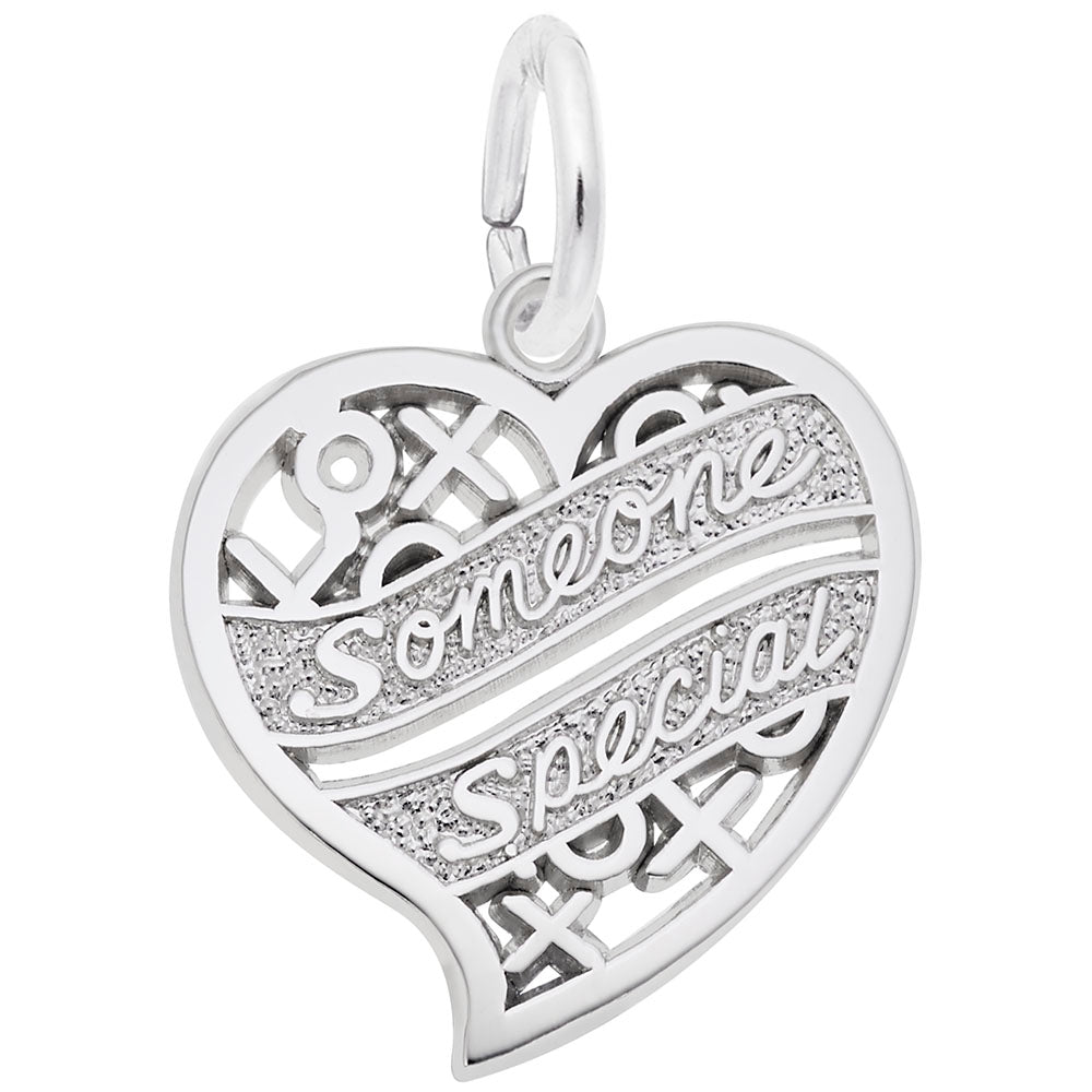 Someone Special Hugs & Kisses Heart Charm - Unique Gift Idea 6131