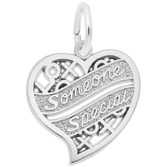 Someone Special Hugs & Kisses Heart Charm - Unique Gift Idea 6131