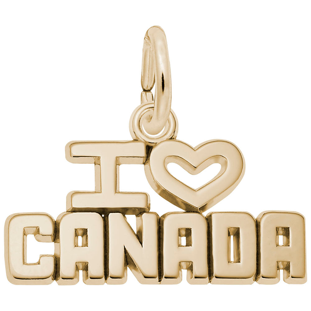 I Love Canada Charm - Celebrate Your Patriotism with Style 6133